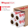 Feyza Bilişim 1.Hamur Premium Opak 80 GR Plotter Çizim Kağıdı 31 CM x 100 MT - 4 Rulo