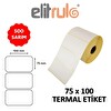 Elitrulo Barkod Etiketi 75x100 Termal - 500 Adet