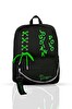 Louisiana Polo 1141 Laptop Bölmeli Siyah - Yeşil Okul Çantası