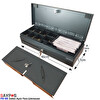 Saypos 12V Flip Top Para Çekmecesi Anahtardan ve Pos Bağlantılı Üstü Açılır Metal Para Kasası 46x17x10 CM