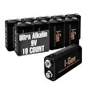 I-Gen Batteries 6LR61 Ultra Alkalin 9 Volt Pil 9V Kare Pil 10'lu Paket