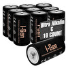 I-Gen Batteries LR14 Ultra Alkalin C Boy Pil 1.5V Orta Boy Pil 10'lu Paket