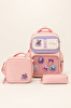 Ççs Kids Kız Çocuk İlkokul Okul Çantası Beslenme Çantası Kalemlik 3'lü Set Ortopedik Pembe 51974