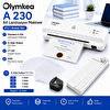 Olymkea A230s 4'ü 1 Arada Set Beyaz Laminasyon Makinesi (A4)