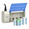 Beston BST-C821BW Universal Pil Şarj Cihazı  (AA-AAA-C-D-9V-SC)
