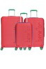 United Colors Of Benetton 14BNT500-SET Unisex Kırmızı 3'lü Valiz Seti