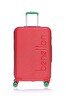 United Colors Of Benetton BNT500 Polikarbon Kırılmaz Kırmızı Orta Boy Valiz