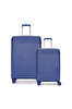 United Colors Of Benetton 14BNT8001 2'li Set Büyük Ve Kabin Boy Polipropilen Valiz Koyu Mavi
