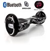 Citymate CS-600 Kasa Siyah Dalga Grafity 6.5" Bluetooth Hoparlörlü Elektrikli Kaykay Hoverboard