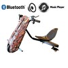 Citymate Drift Car Bluetooth Hoparlörlü Işıklı Turuncu Elektrikli Kaykay Hoverboard