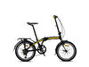 Kron Fold 3.0  20 Jant 7 Vites Siyah Gri Sarı Katlanabilir Bisiklet
