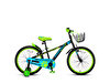 Kron Bobcat 16 Jant Vitessiz Siyah Mavi Yeşil Çocuk Bisikleti