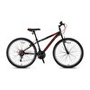 Kron Geroni Mars 26 Jant MtTB 14" 21 Vites Mat Siyah Cool Gri Kırmızı Dağ Bisikleti