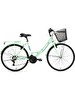 Bisan Lotus 24" Jant 34 CM Kadro V Fren 21 Vites Sepetli Şehir Bisikleti - Mint Yeşil