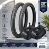 Servis Throne 20x1.95 Bisiklet Lastik Seti - 2 Dış Lastik 2 İç Lastik