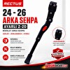 Rectus Z-20 Ayarlı Bisiklet Arka Sehpası Alüminyum 24-26 Jant Uyumlu Siyah