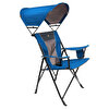 Gci Outdoor Sunshade Comfort Pro Chair Güneşlikli Katlanır Mavi Plaj Sandalyesi