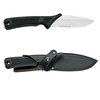 Mac Coltellerie 625S Deri Kılıflı Siyah Tırtıklı Bıçak
