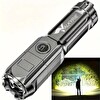 Valkyrie Şarjlı Ultra Güç Zoom 3 Mod Type-C Uzun Kullanım Suya Dayanıklı El Feneri