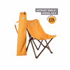 Bag The Joy Ahşap Katlanır Antrasit İskelet Hardal Kamp ve Bahçe Sandalyesi