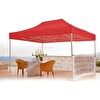 Reyo 3x2 M Kırmızı Katlanabilir Makaslı Çardak Tente