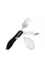 Orcamp OUT-1350 Siyah Kamp Çatal-Kaşık-Bıçak Seti