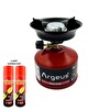 Argeus 203 Kırmızı Stone Kamp Ocağı ve Çakmak Gazı Seti