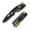 Cat DA980267 Kemer Askı Kancalı Şişe Açacaklı Katlanabilir 16 CM Paslanmaz Çelik Siyah Kamp Çakısı