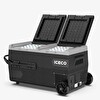 Iceco K95D 95 L Çift Bölmeli Kompresörlü Oto Buzdolabı ve Dondurucu 12/24V Akülü Kablolu - Akü Hariç