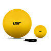 Usr 20554B 20 + 55 CM Sarı Pilates Topu + Pompası