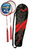 Avessa BRS-508 Kırmızı Çantalı Badminton Raket Seti