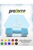 Proforce VDB Dışı Vinil Kaplı İçi Çelik Döküm Mavi Ağırlık Dambıl 3 KG - 1 Adet