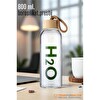Transformacion 800 ML Bambu Kapaklı Borosilikat Cam Matara