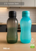 Jet's Home Suluk 2'li Set Su Şişesi Bpa Free Okul Suluğu PP-5 Suluk Spor Okul Ofis Suluğu Siyah-Mavi 900 ML