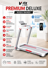 VFit By Premium Delux Koşu Bandı 20 Kademe Eğim Brushless Katlanabilir 15 Km/S Bluetooth Özellikli Beyaz Koşu Bandı