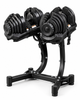 Bezt Pro Sports Ayarlanabilir 2 x 40 KG Siyah Dambıl Seti ve Stand