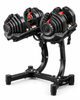 Bezt Pro Sports Ayarlanabilir 2 x 40 KG Kırmızı Dambıl Seti ve Stand