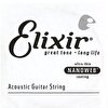 Elixir 15124 Nanoweb Bronze Tek Akustik Gitar Teli (24)