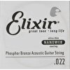 Elixir 14122 Nanoweb Phosphor Bronze Tek Akustik Gitar Teli (22)