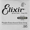 Elixir 14145 Nanoweb Phosphor Bronze Tek Akustik Gitar Teli (45)
