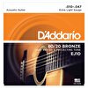 D'Addario EJ10 80/20 Bronze Akustik Gitar Teli (10-47)