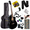 Midex XC-300BK-EQ 4/4 Yetişkin Üst Segment Siyah Profesyonel Elektro Akustik Gitar