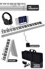 Midex PLX-100WH Tuş Hassasiyetli 88 Tuş Bluetooth Şarjlı Taşınabilir Dijital Piyano (Sustain Pedalı Kulaklık Çanta)
