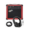 Midex MGA-25RD-HD 25 W USB Bluetooth ve Şarjlı Elektro Gitar Amfisi (Amfi Kulaklık ve Jack Kablo)