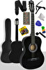 Midex CG-270BK Siyah Klasik Gitar 4/4 Yetişkin Boy Sap Ayarlı Full Set