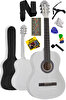Midex CG-270WH Beyaz Renk Klasik Gitar 4/4 Yetişkin Boy Sap Ayarlı Full Set
