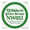 D'Addario NW052 Nickel Wound Elektro Gitar Tek Tel