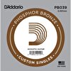 D'Addario PB039 Phosphor Bronze Wound Akustik Tek Tel