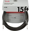 Fender Professional Düz/Düz Uçlu 4m Siyah Enstrüman Kablosu