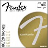 Fender 80/20 Bronze 70XL 10-48 Akustik Gitar Teli